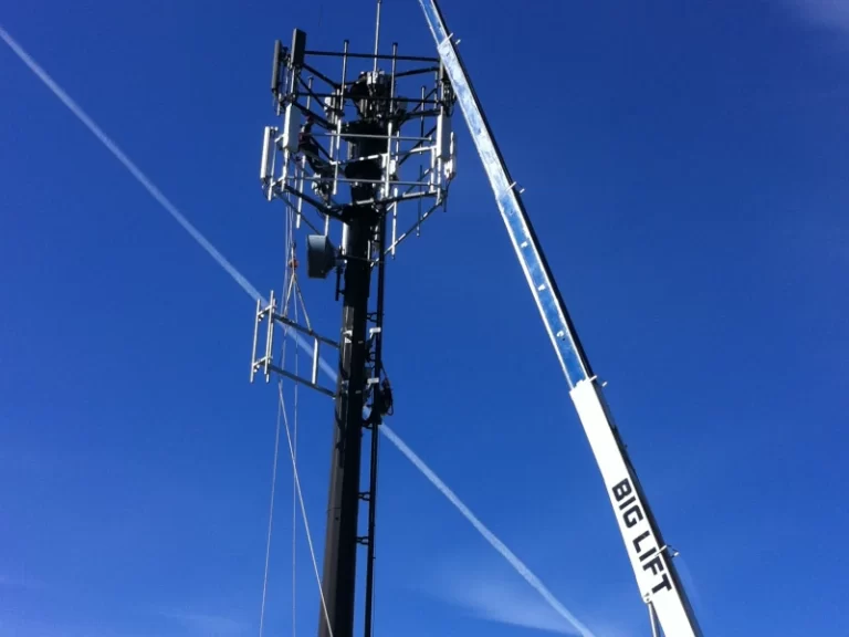 crane services for microwave towers